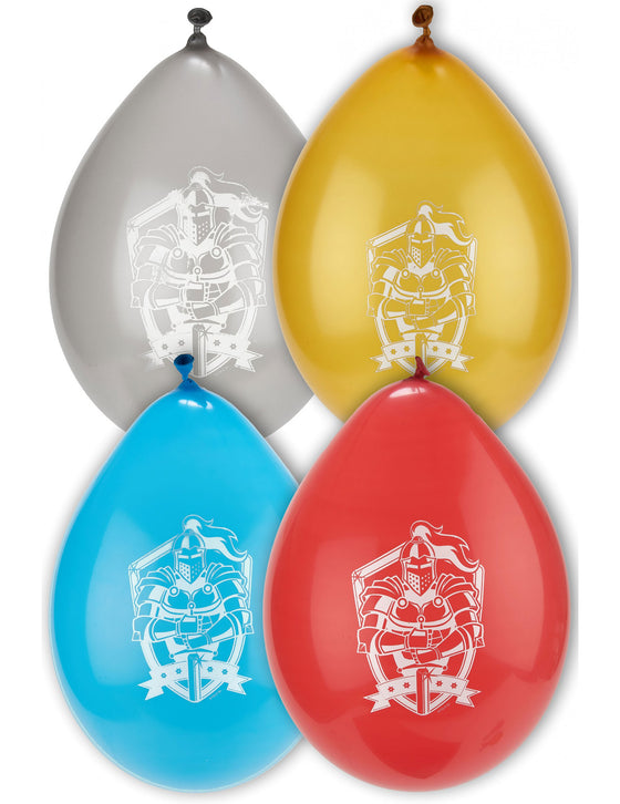 8 Ballons en latex chevaliers
