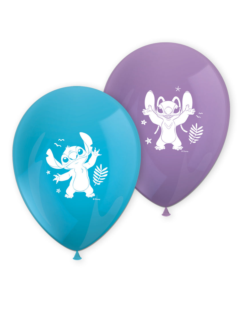 8 Ballons en latex Stitch