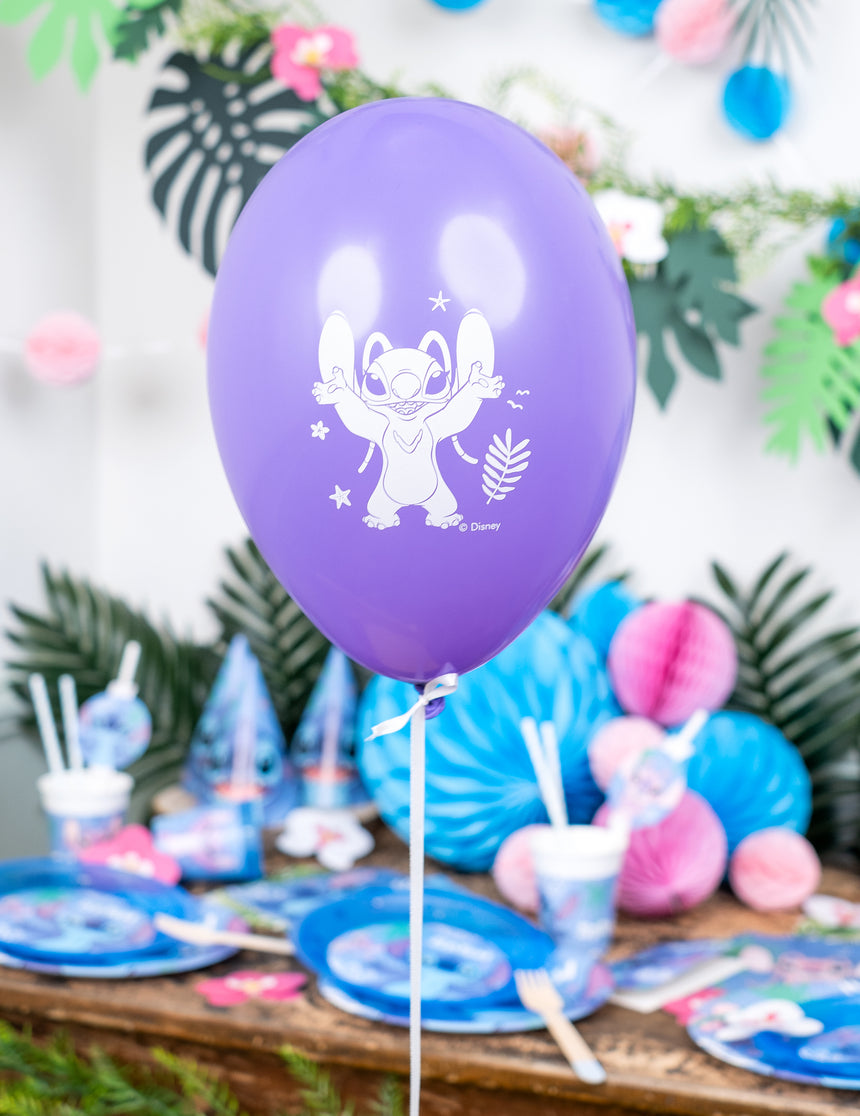8 Ballons en latex Stitch