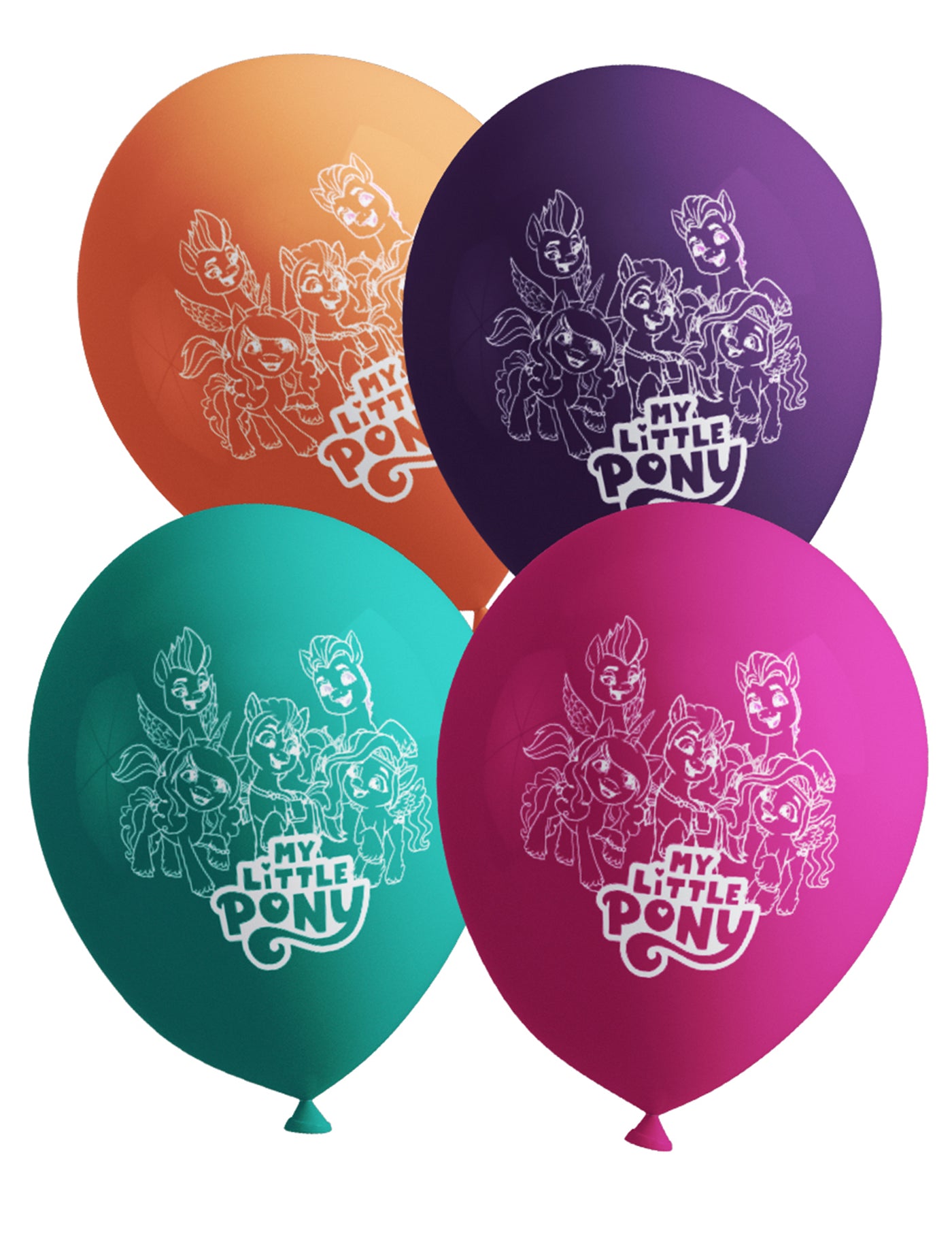 8 ballons My Little Pony