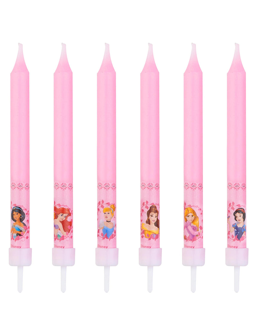 8 Bougies anniversaire Princesses Disney
