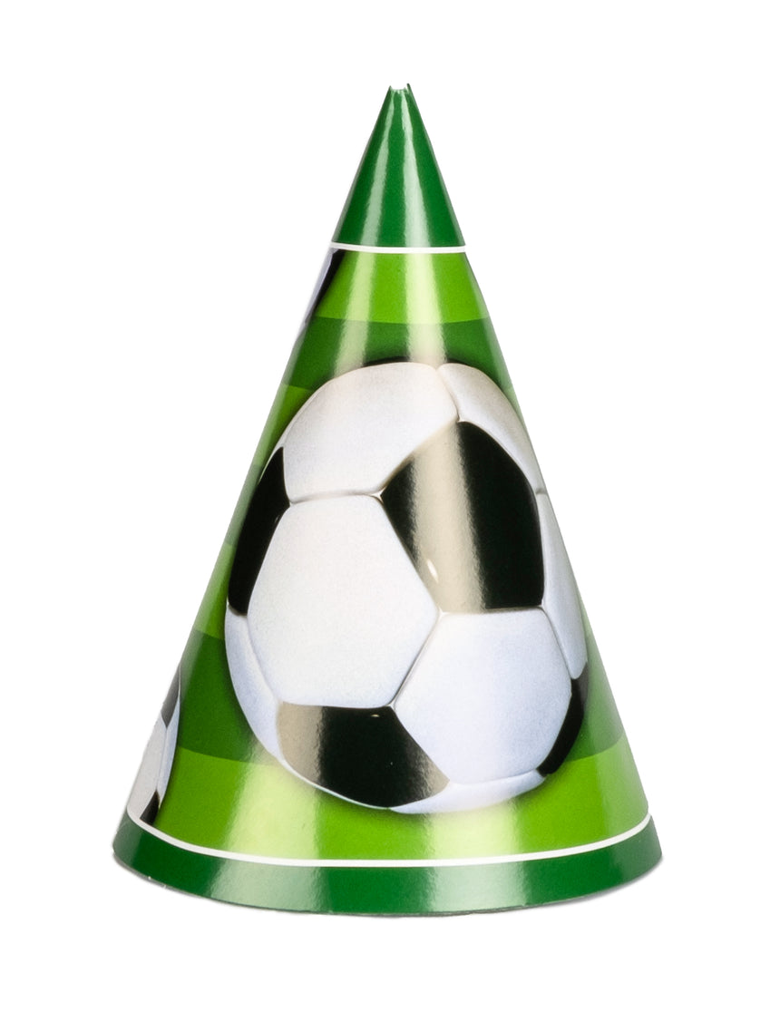 8 chapeaux foot en carton ballon 3d