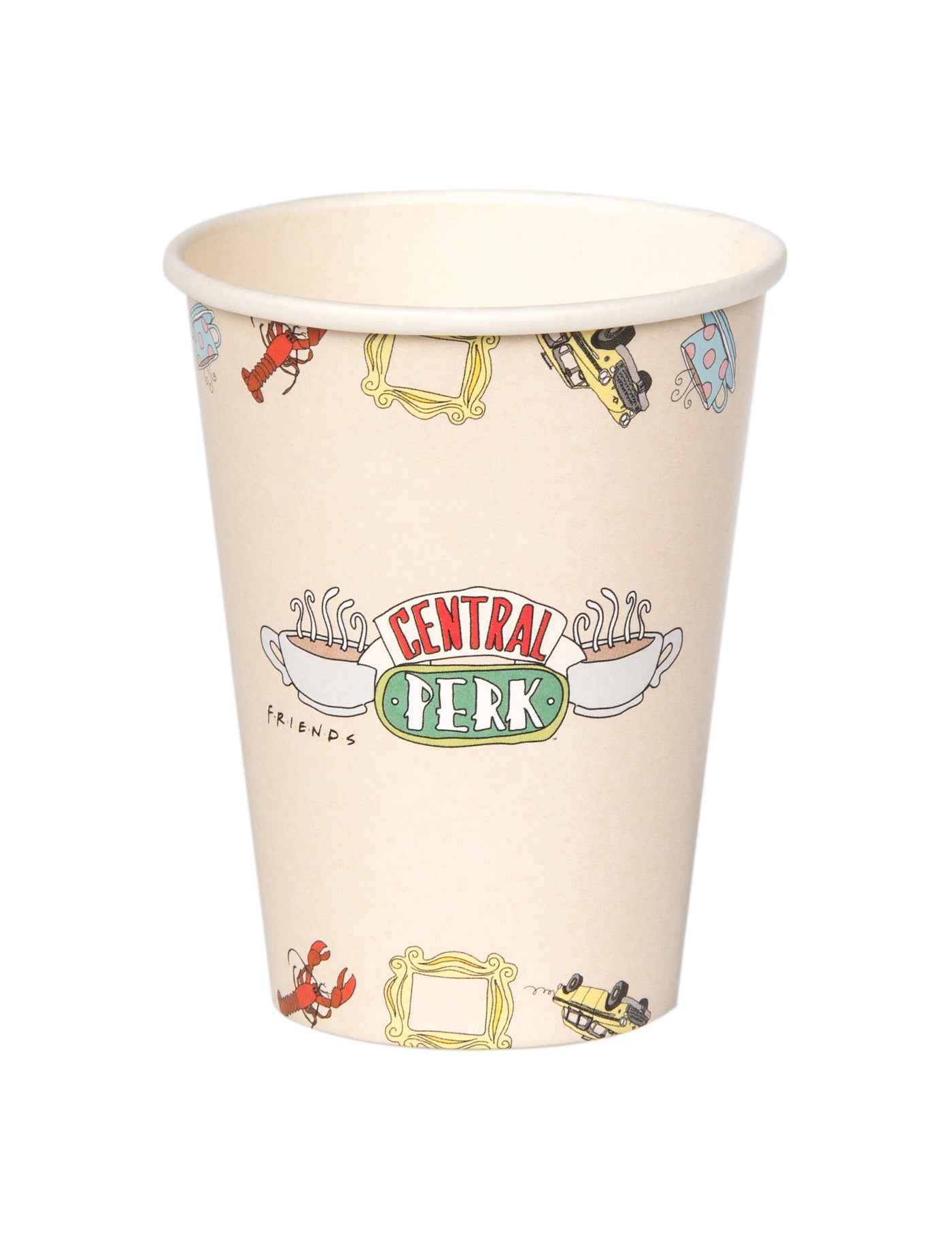 8 Gobelets en carton Friends 210 ml