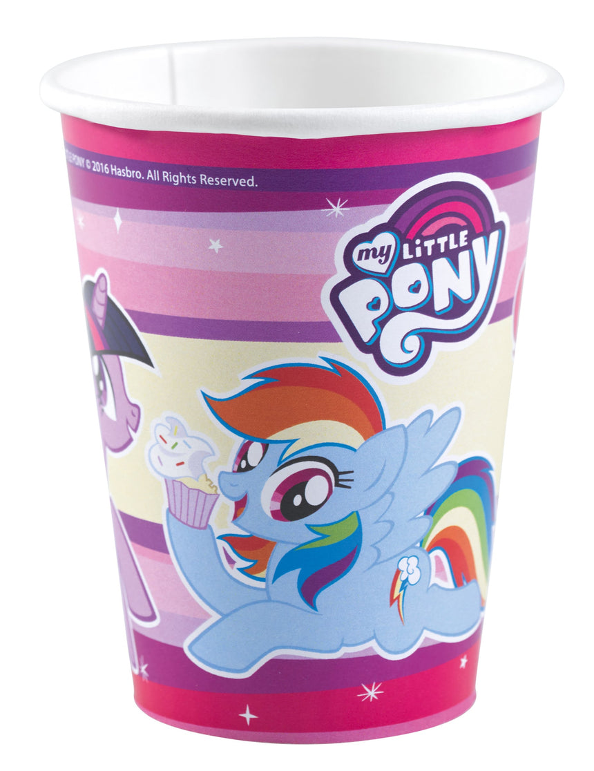 8 Gobelets en carton My Little Pony 250 ml