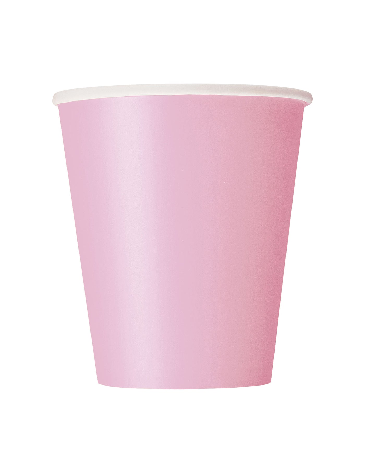 8 Gobelets en carton rose clair 210 ml