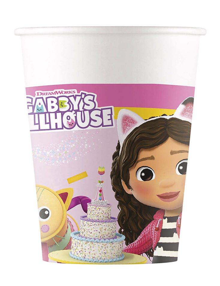 8 Gobelets Gabby et la maison magique 200 ml