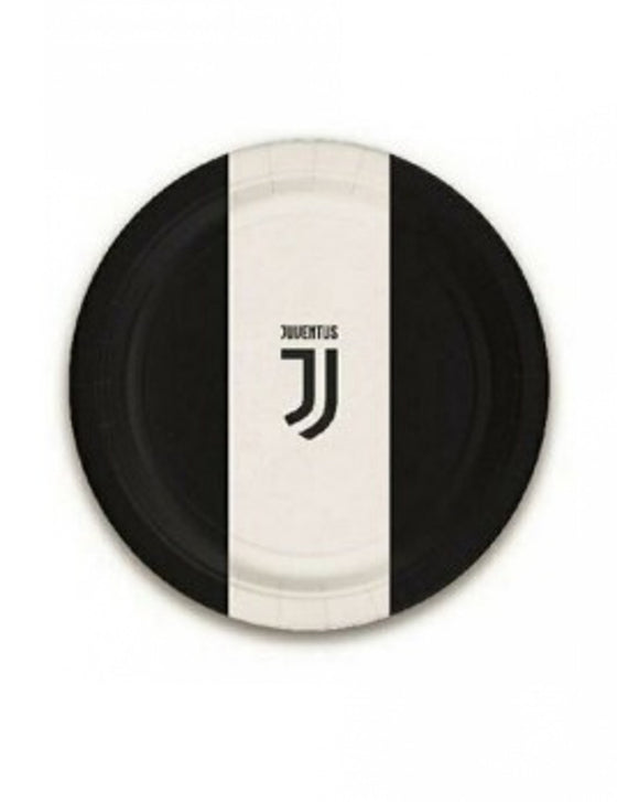 8 Petites assiettes en carton Juventus 18 cm