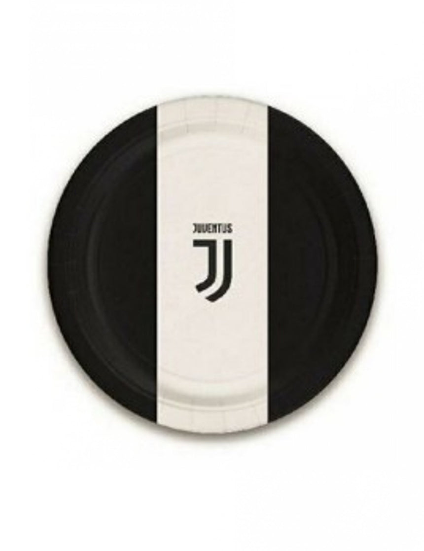 8 Petites assiettes en carton Juventus 18 cm