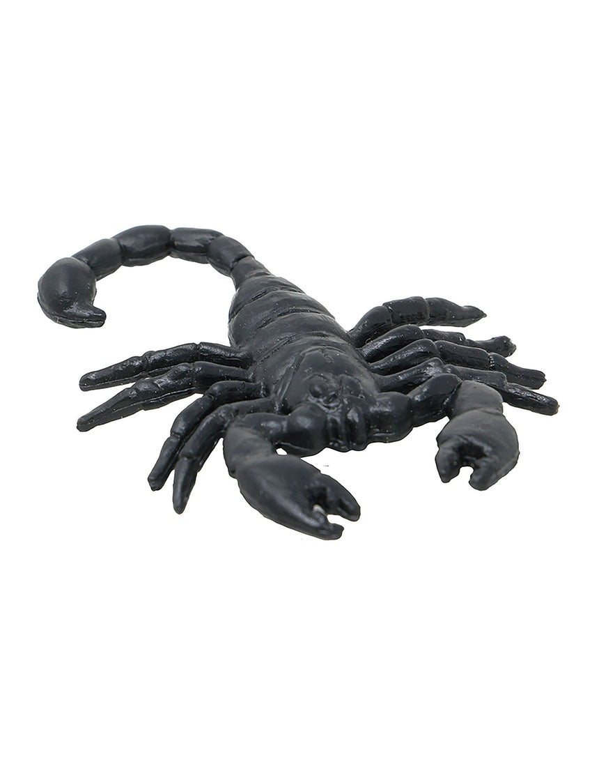 8 Scorpions noirs 6 cm