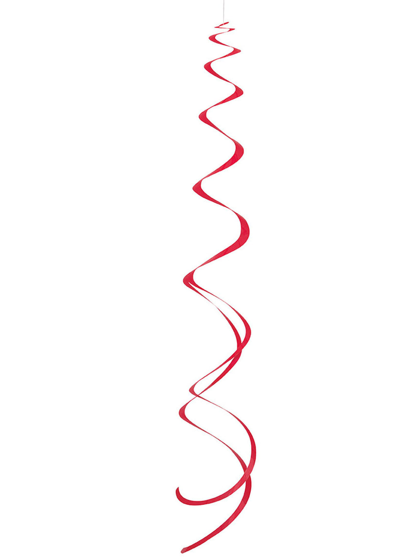 8 Suspensions spirales rouges