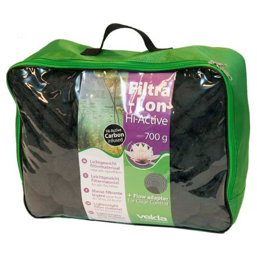 Velda Vijverfiltermateriaal Filtra-Lon Hi-Active 700 G Zwart