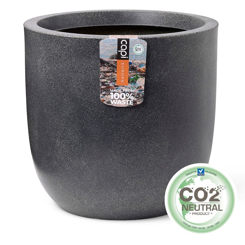 Capi Plantenbak Waste Smooth 35X34 Cm Grijs
