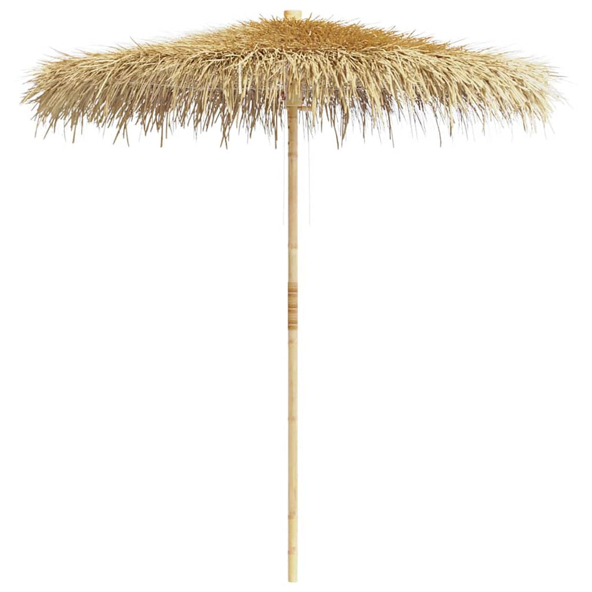 Parasol Van Bamboe Met Dak Van Bananenbladeren