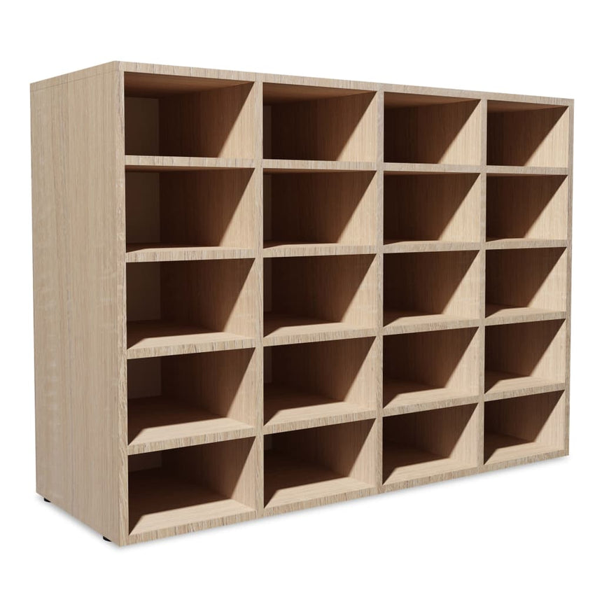 Schoenenrek 92X30X67,5 Cm Bewerkt Hout Kleurig Eiken