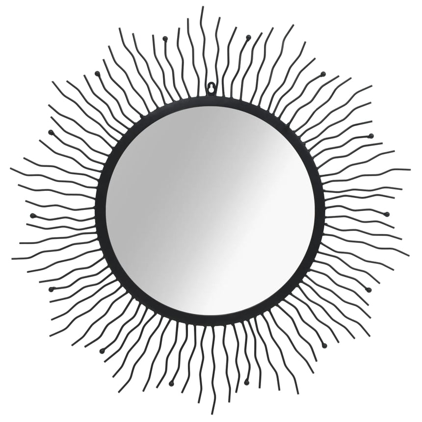 Wandspiegel Sunburst Zwart
