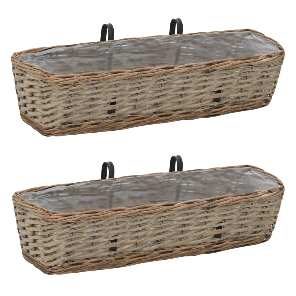 Balkonbakken 60 Cm Wicker Met Pe-Voering