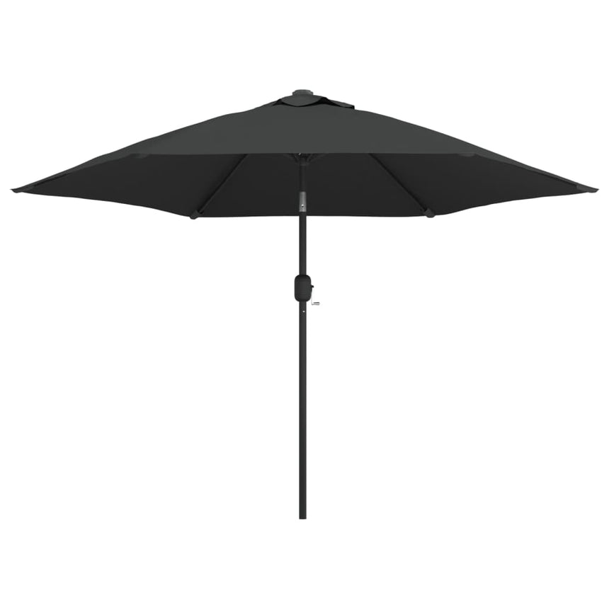 Parasol Met Led-Verlichting En Stalen Paal 300 Cm