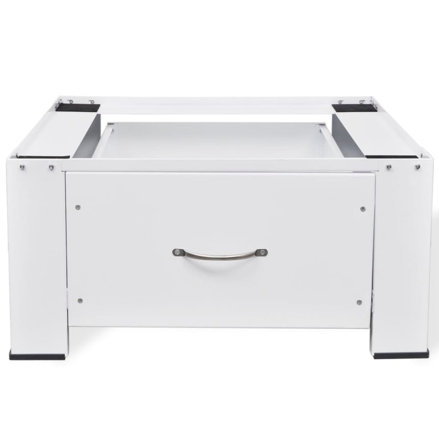 Voetstuk Voor Wasmachine Met Lade Wit