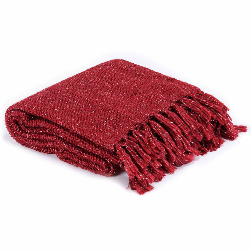 vidaXL Couverture Bordeaux 220 x 250 cm Polyester