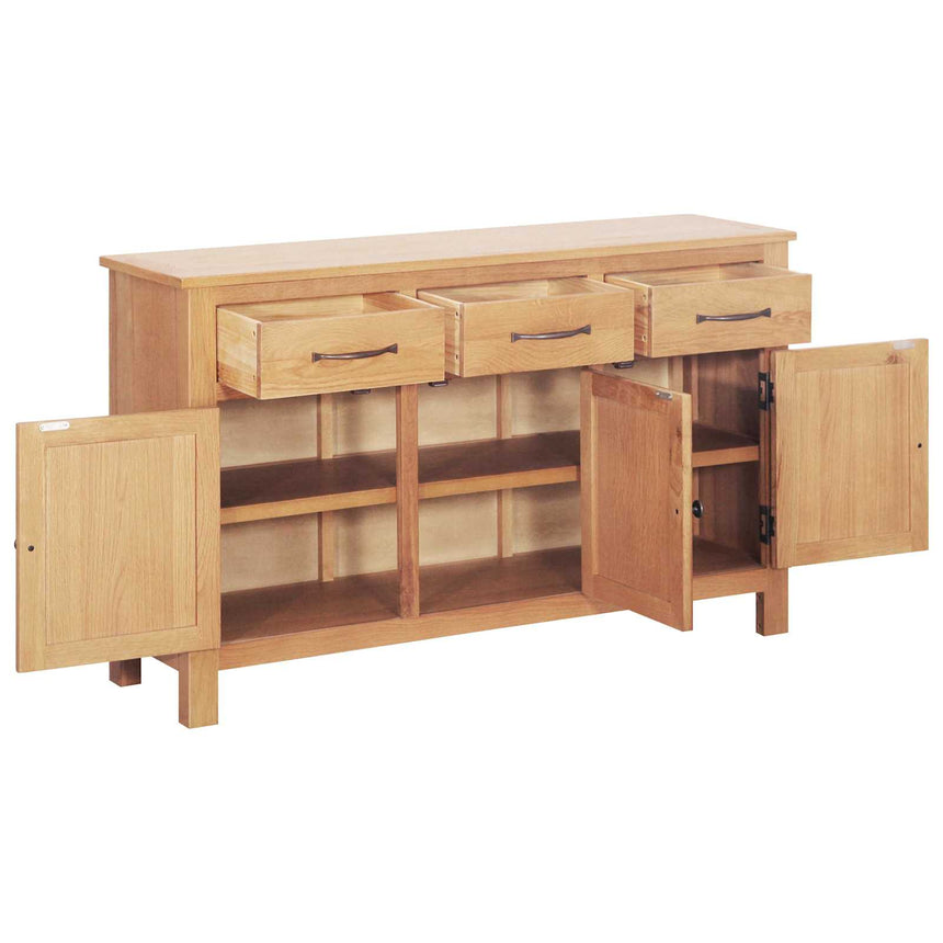 vidaXL Buffet Marron 112 x 33.5 x 70 cm Chêne massif