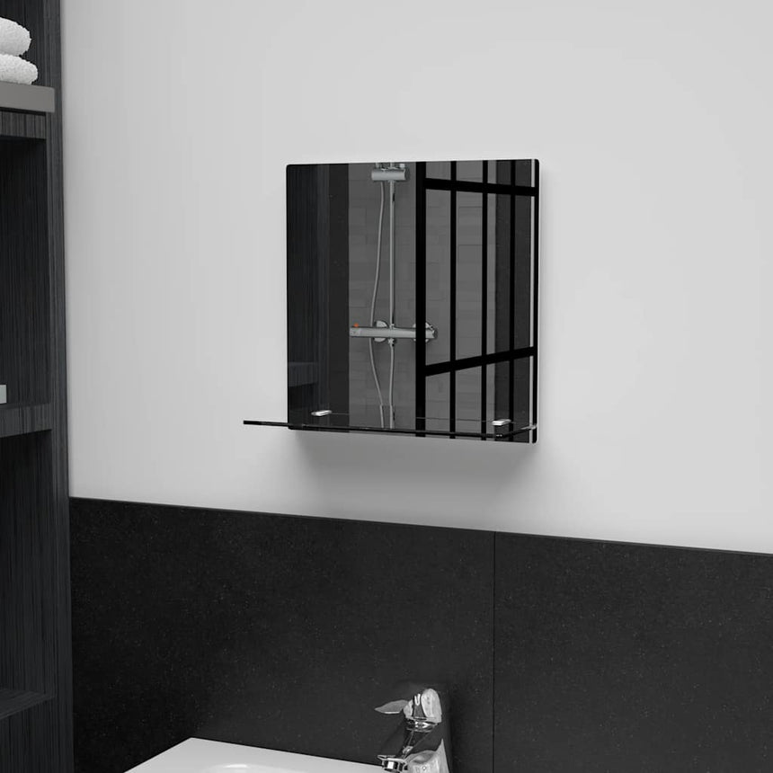 Wandspiegel Met Schap Gehard Glas