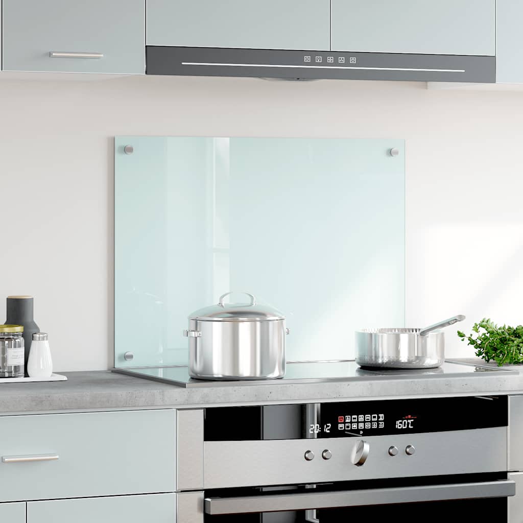 Spatscherm Keuken 70X50 Cm Gehard Glas Melkwit Milk