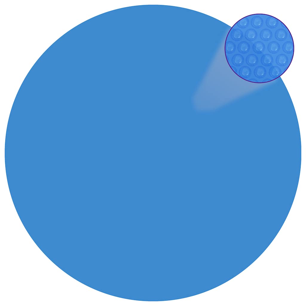 Solar Zwembadfolie Drijvend Rond 381 Cm Pe Blauw