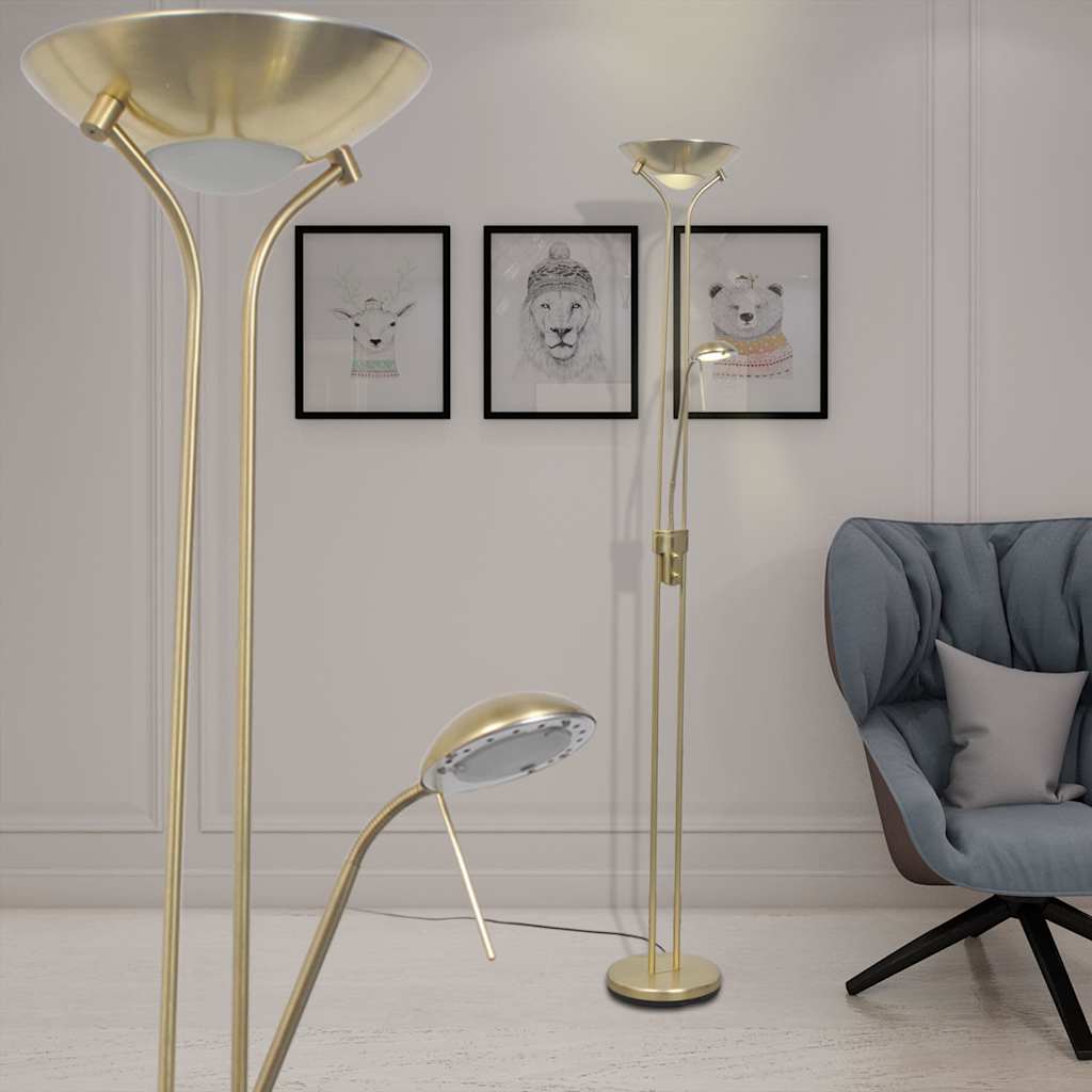 Vloerlamp Led Dimbaar 23 W Zwart En Rood