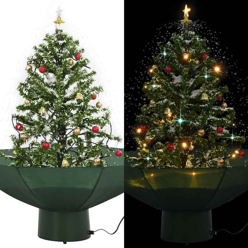 Kerstboom Sneeuwend Met Paraplubasis 190 Cm Groen
