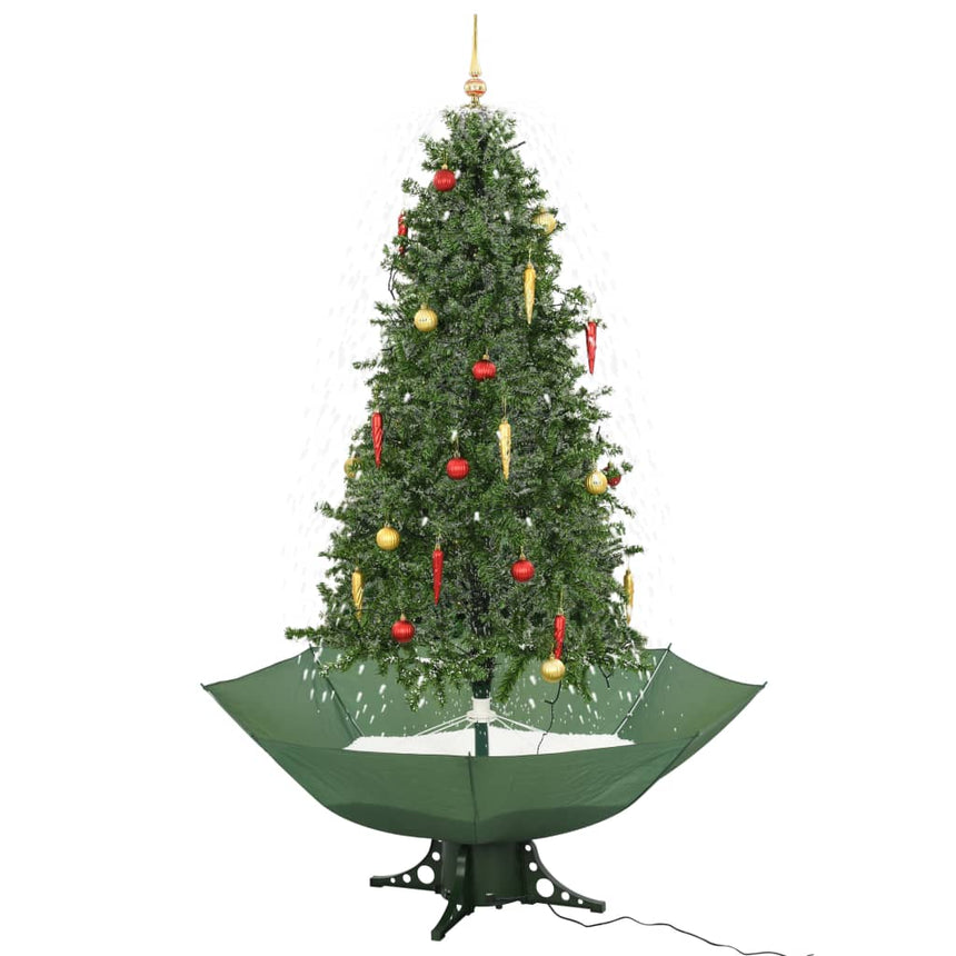Kerstboom Sneeuwend Met Paraplubasis 190 Cm Groen