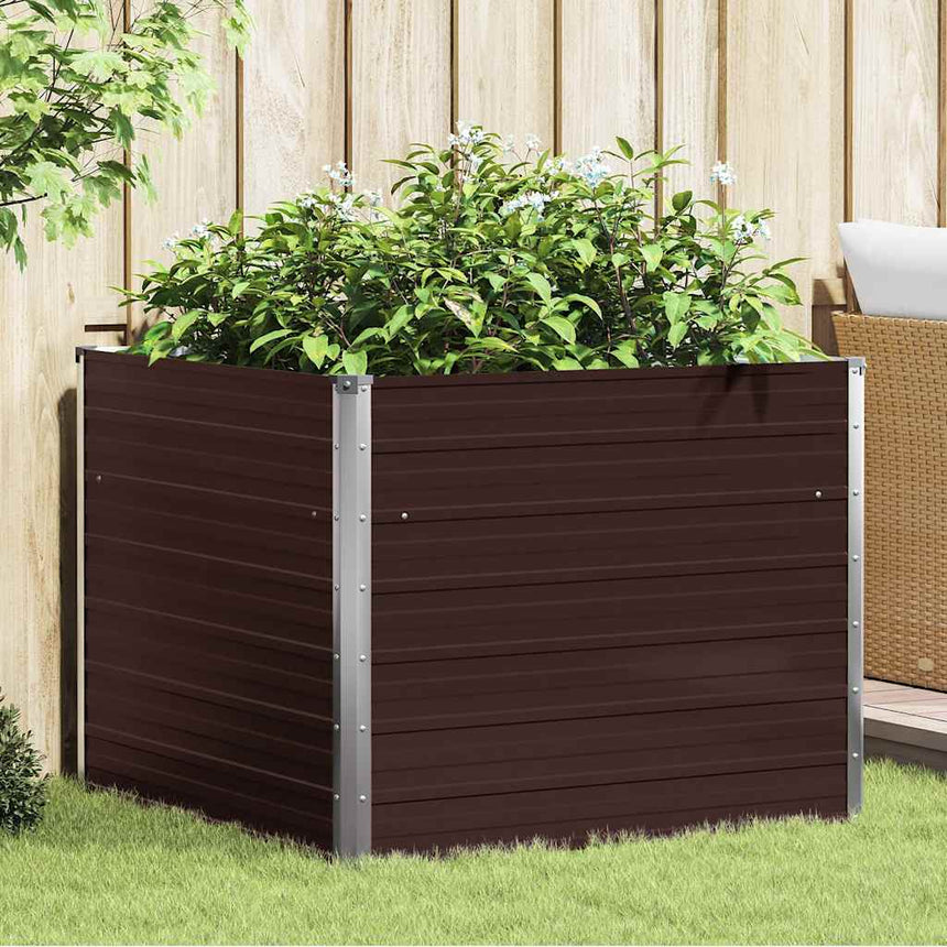 Plantenbak Verhoogd 100X100X77Cm Gegalvaniseerd Staal