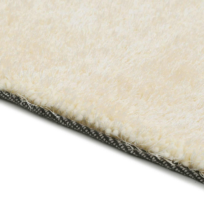 vidaXL Tapis d'aire shag Crème 120 x 160 cm Polyéthylène