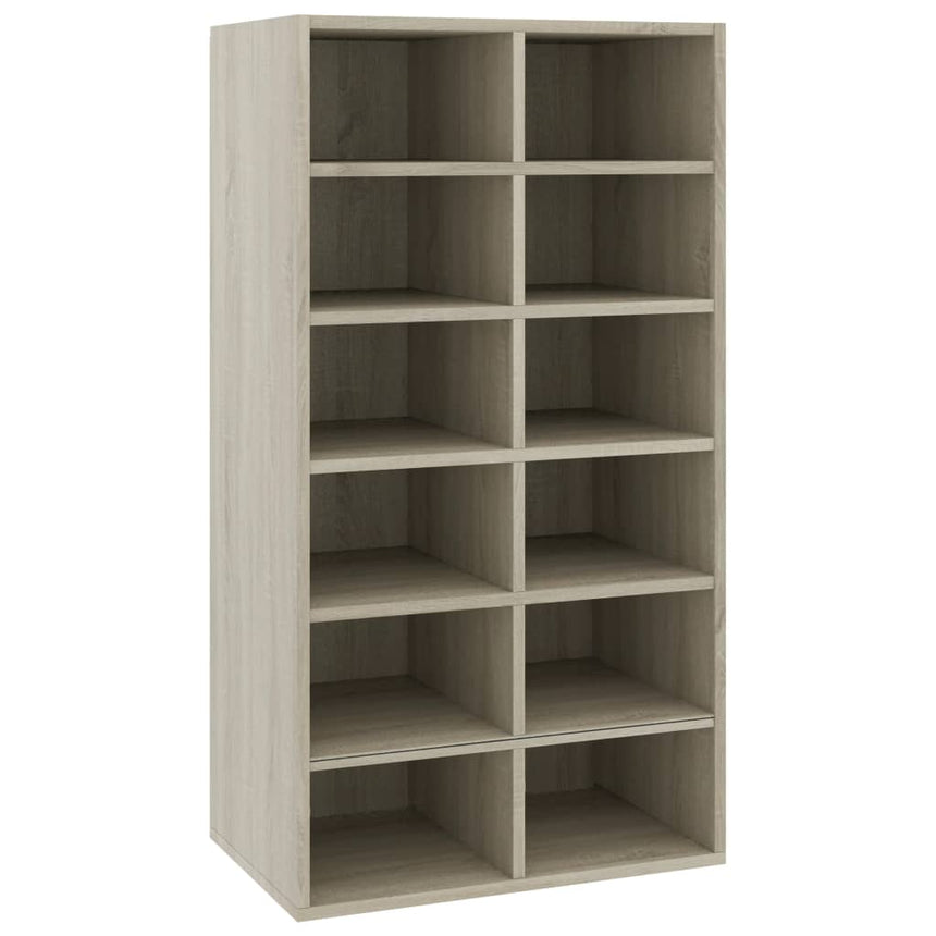 Schoenenrek 54X34X100,5 Cm Bewerkt Hout Kleurig Sonoma Eiken