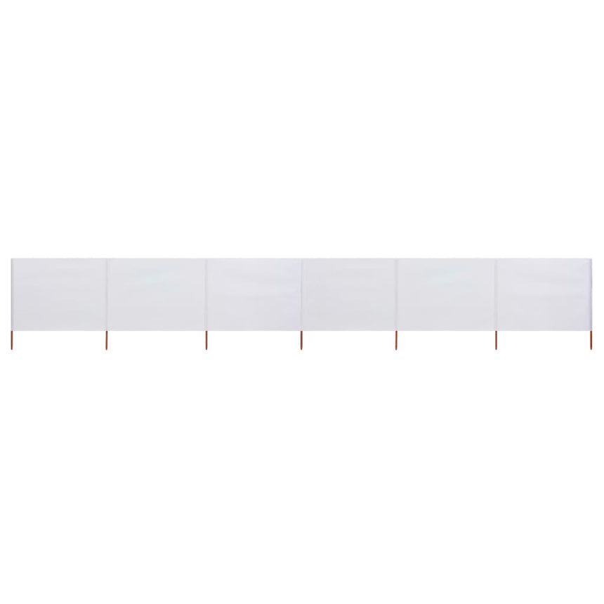Windscherm 3-Panelen Stof Wit