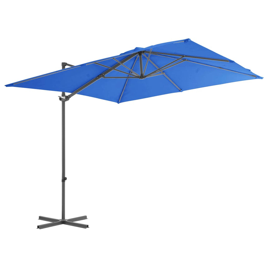 Zweefparasol Met Stalen Paal 250X250 Cm Azuurblauw
