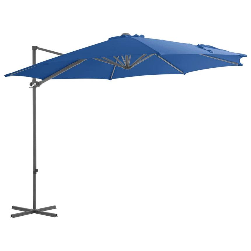 Zweefparasol Met Stalen Paal 300 Cm Azuur
