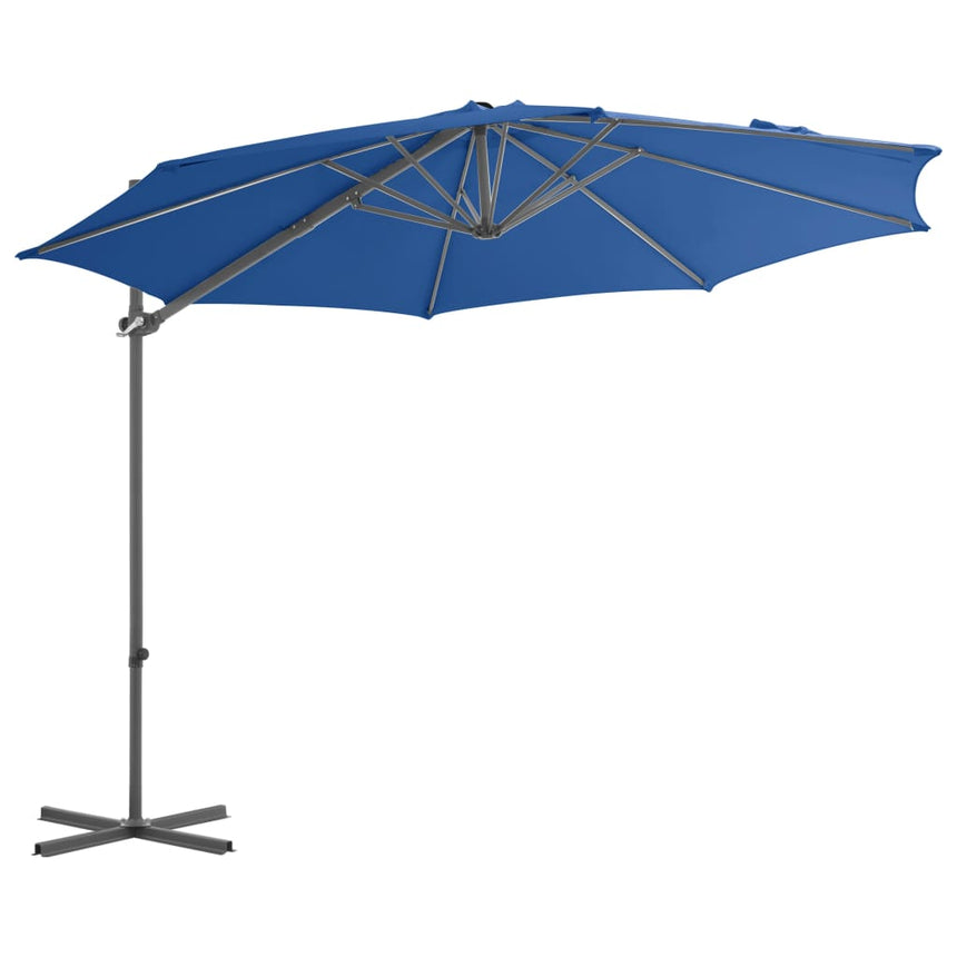 Zweefparasol Met Stalen Paal 300 Cm Azuur