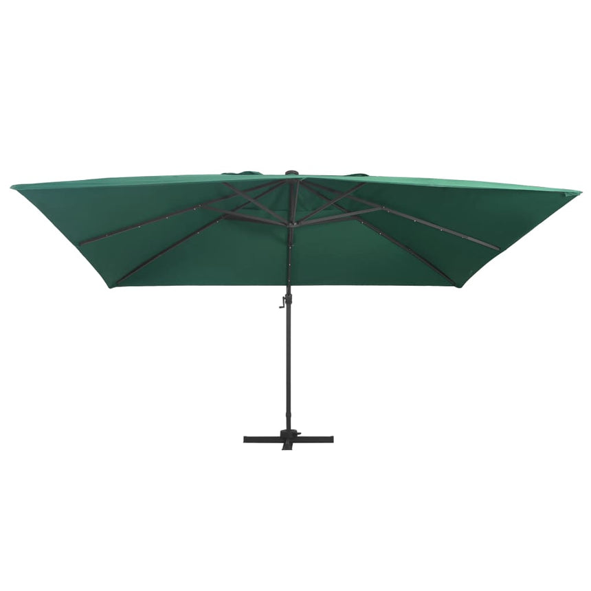 Zweefparasol Met Led En Aluminium Paal 400X300 Cm