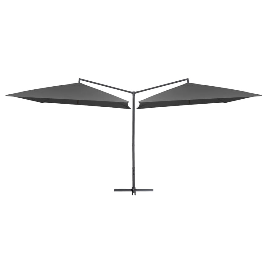 Parasol Dubbel Met Stalen Paal 250X250 Cm
