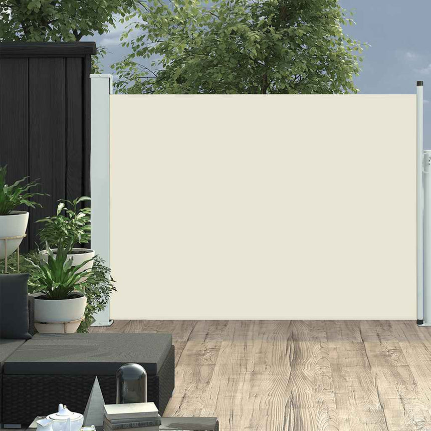 Tuinscherm Uittrekbaar Crème
