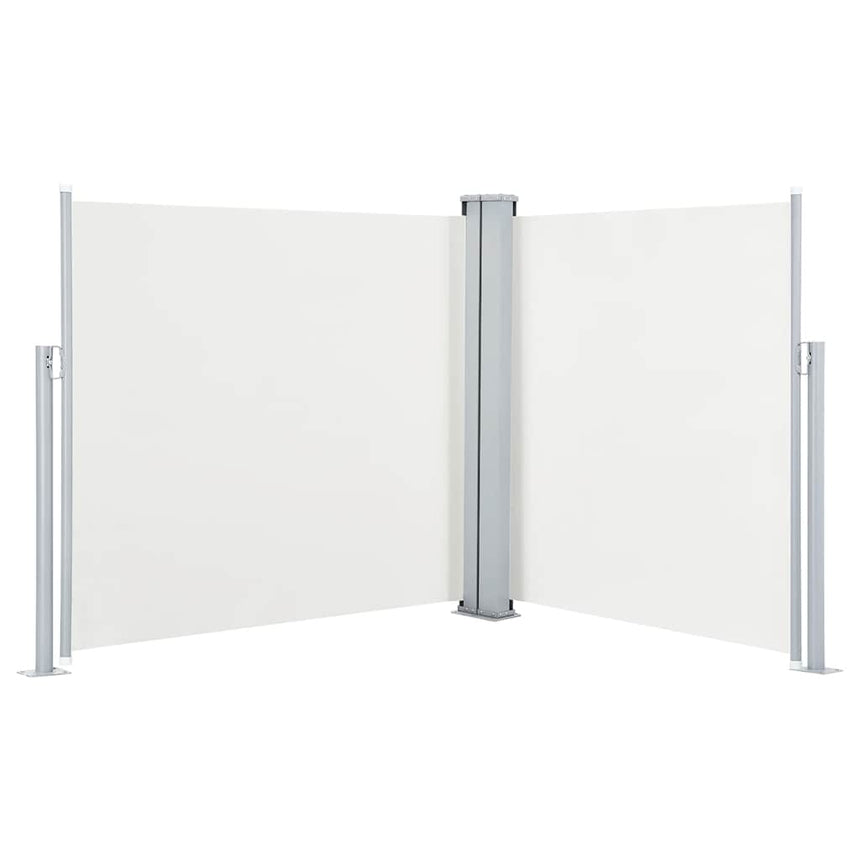 Windscherm Uittrekbaar 100X600 Cm Crème Natuurlijk Douglashout