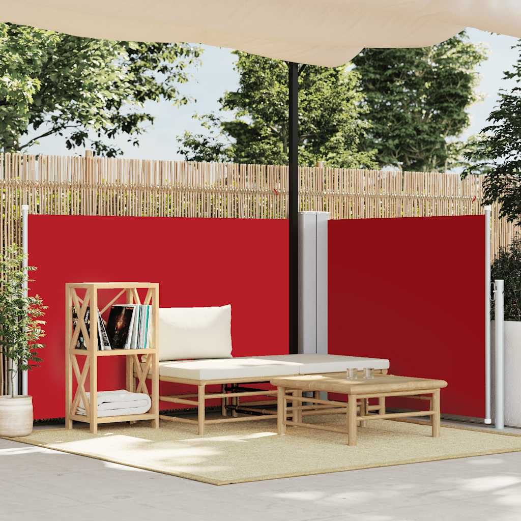 Windscherm Uittrekbaar 100X600 Cm Rood