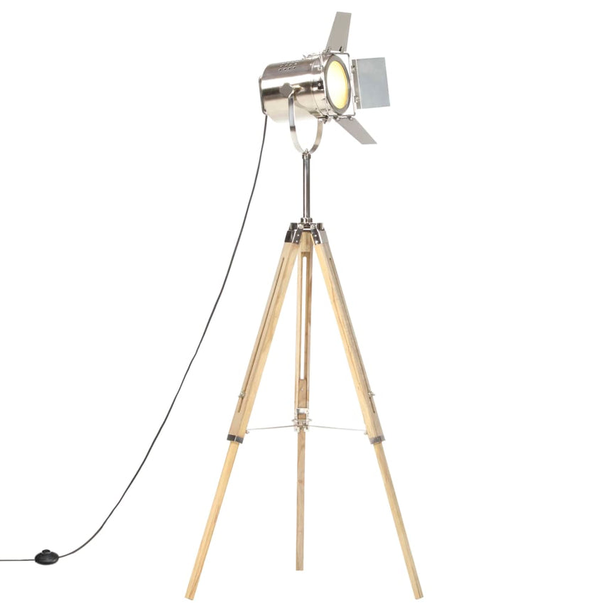 Vloerlamp Driepoot 140 Cm Massief Mangohout