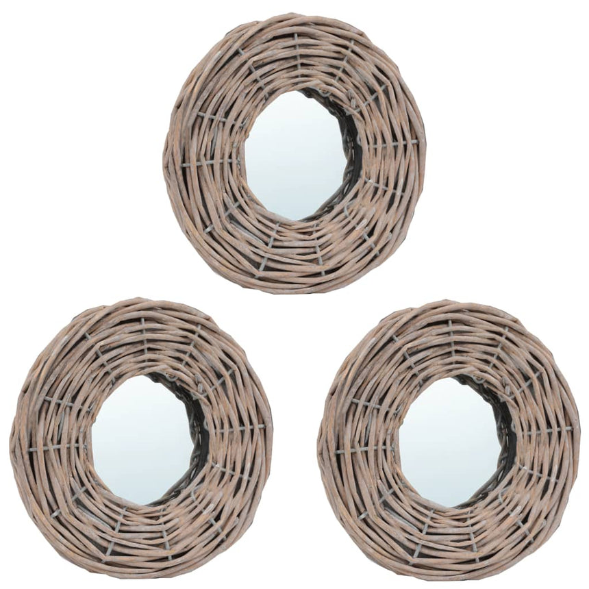 Spiegels 3 St 15 Cm Wicker