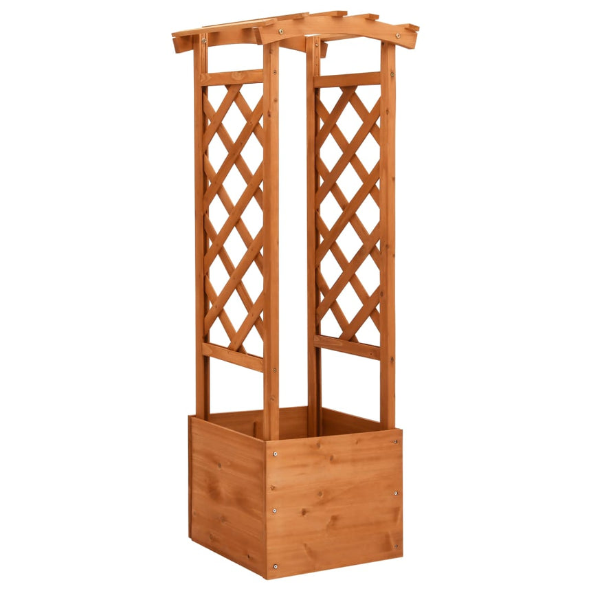 Latwerkplantenbak Met Boog 49X39X130 Cm Vurenhout
