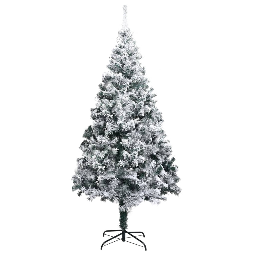 Kunstkerstboom Met Sneeuw 210 Cm Groen En Wit