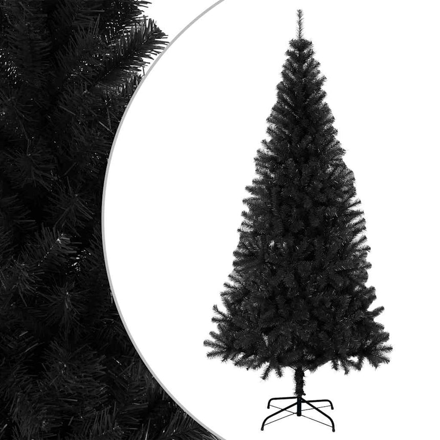 Kunstkerstboom Met Standaard 120 Cm Pvc Zwart