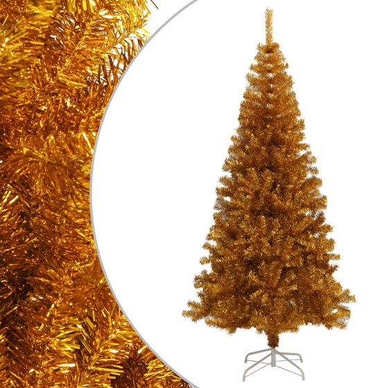 Kunstkerstboom Met Standaard 180 Cm Pet Kleurig Goud
