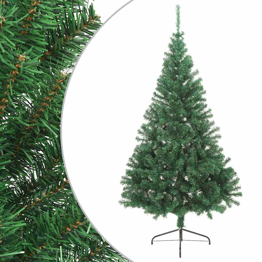 Kunstkerstboom Met Standaard Half 180 Cm Pvc Groen