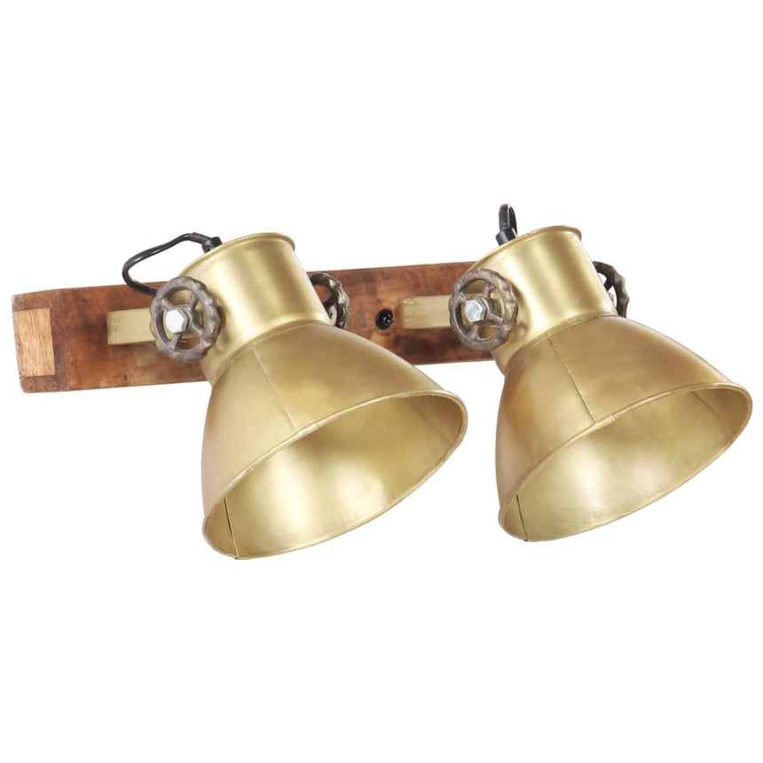 Wandlamp Industrieel E27 45X25 Cm Messingkleurig